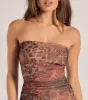 Sassy Status Leopard Print Drop Waist Mini Dress sold by Windsor
