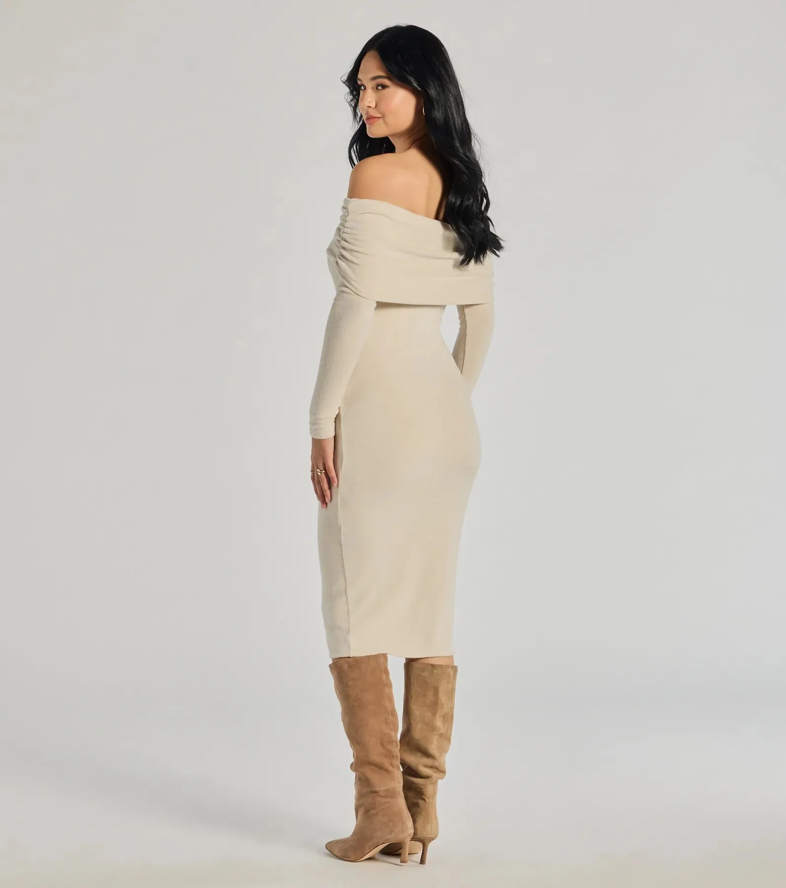 Casually Classic Long Sleeve Midi Dress sold by Windsor product image thumbnail 2