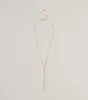 Dainty Sparkle Rhinestone Lariat Necklace sold by Windsor