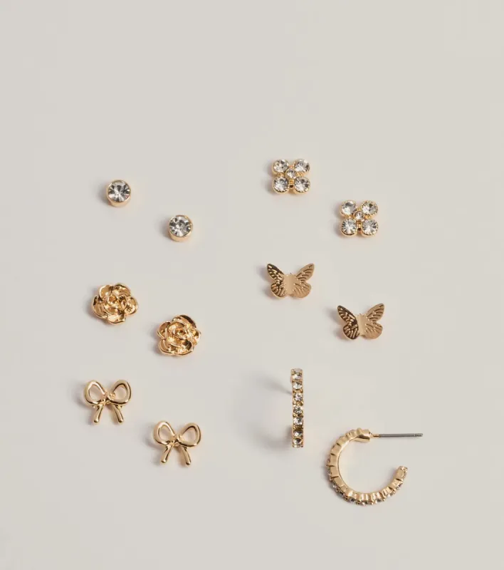 Adorable Details Six-Pack Earrings Set sold by Windsor