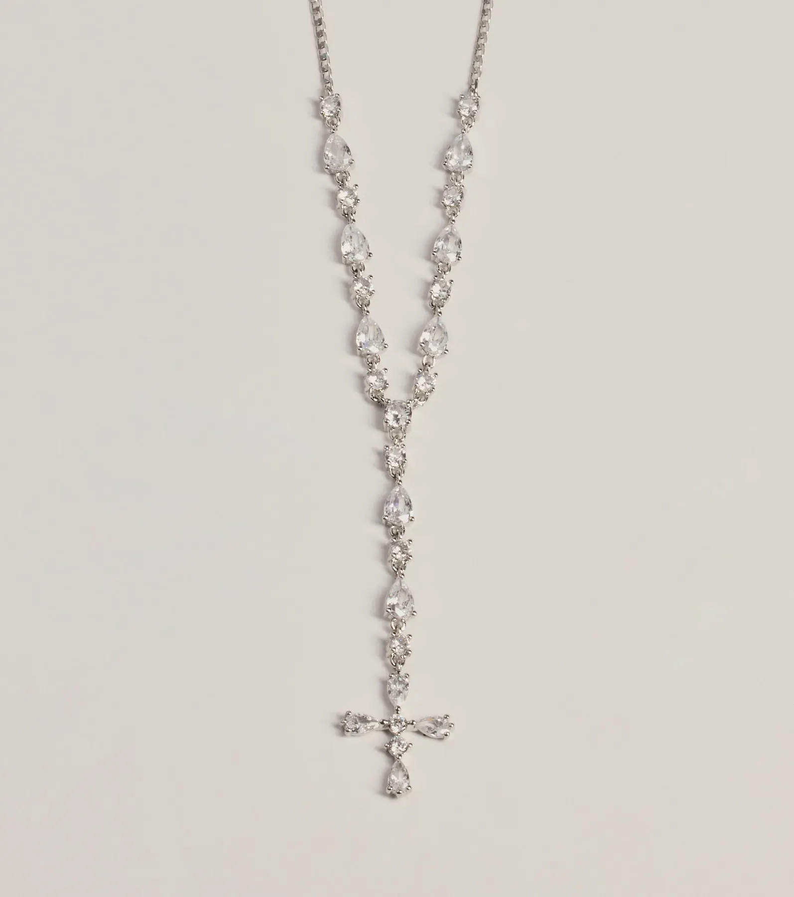 Graceful Elegance Cross Charm Lariat Necklace sold by Windsor product image thumbnail 2
