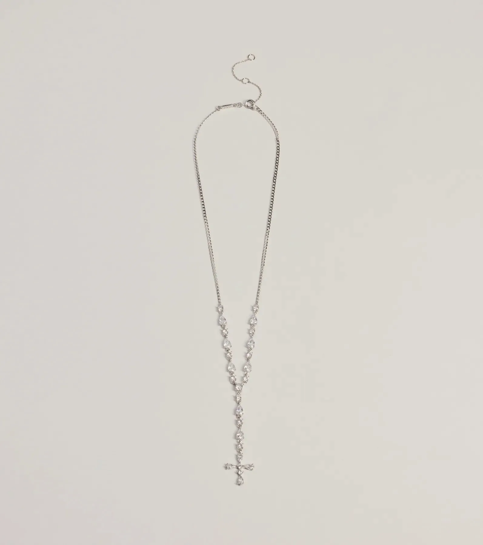 Graceful Elegance Cross Charm Lariat Necklace sold by Windsor