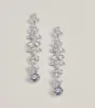 Radiant Allure Rhinestone Teardrop Linear Earrings sold by Windsor
