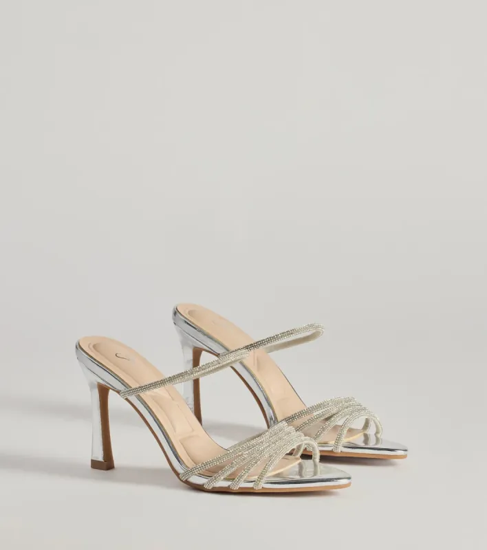 Endless Shine Rhinestone Stiletto Heels sold by Windsor