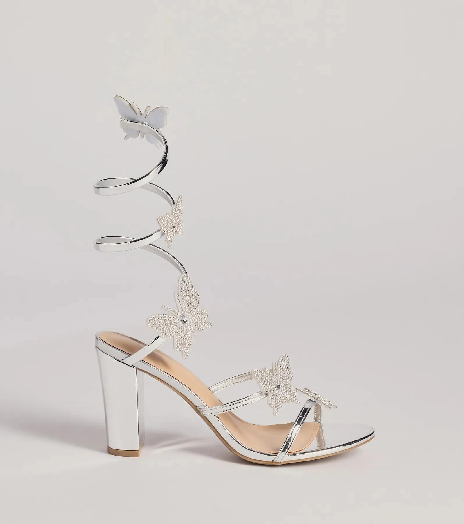 Flutter And Shine Spiral Block Heels sold by Windsor product image thumbnail 2