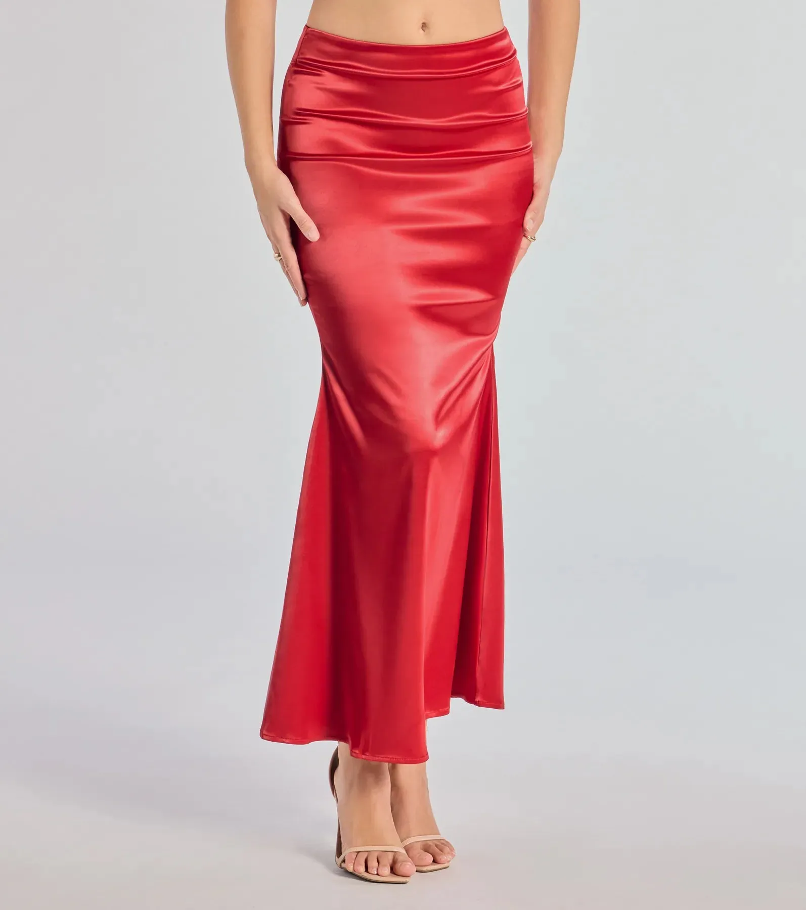 Luxe Hour Satin Mermaid Maxi Skirt sold by Windsor product image thumbnail 4