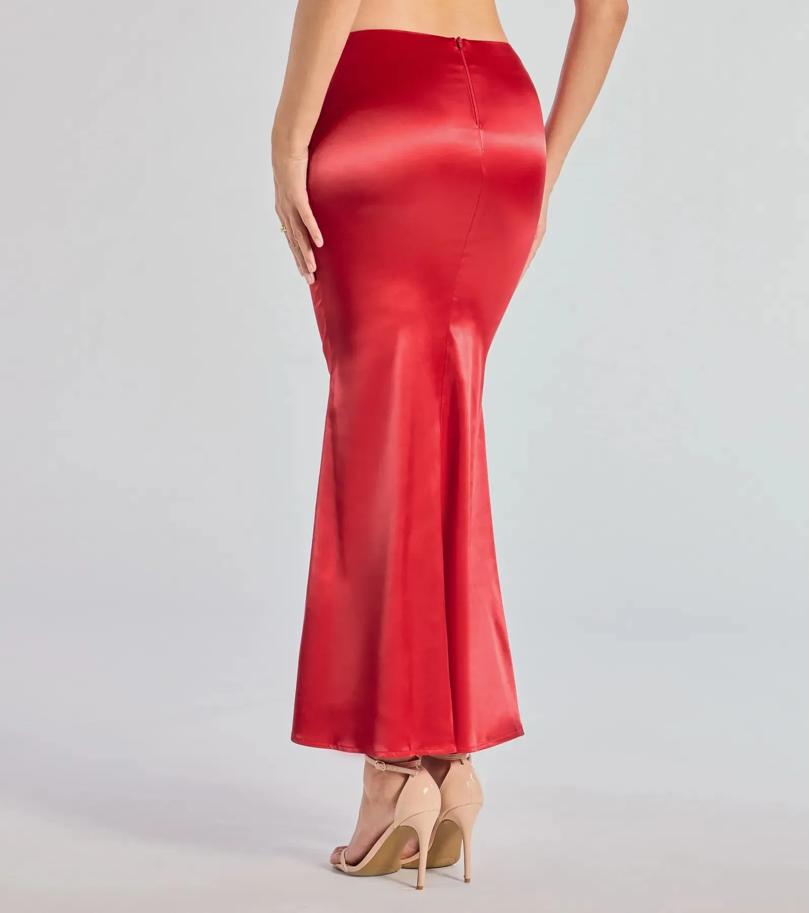 Luxe Hour Satin Mermaid Maxi Skirt sold by Windsor product image thumbnail 2