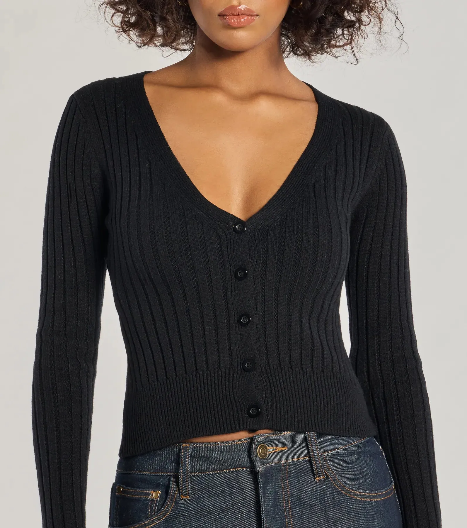 So Extra Faux Fur Trim Cardigan sold by Windsor product image thumbnail 5