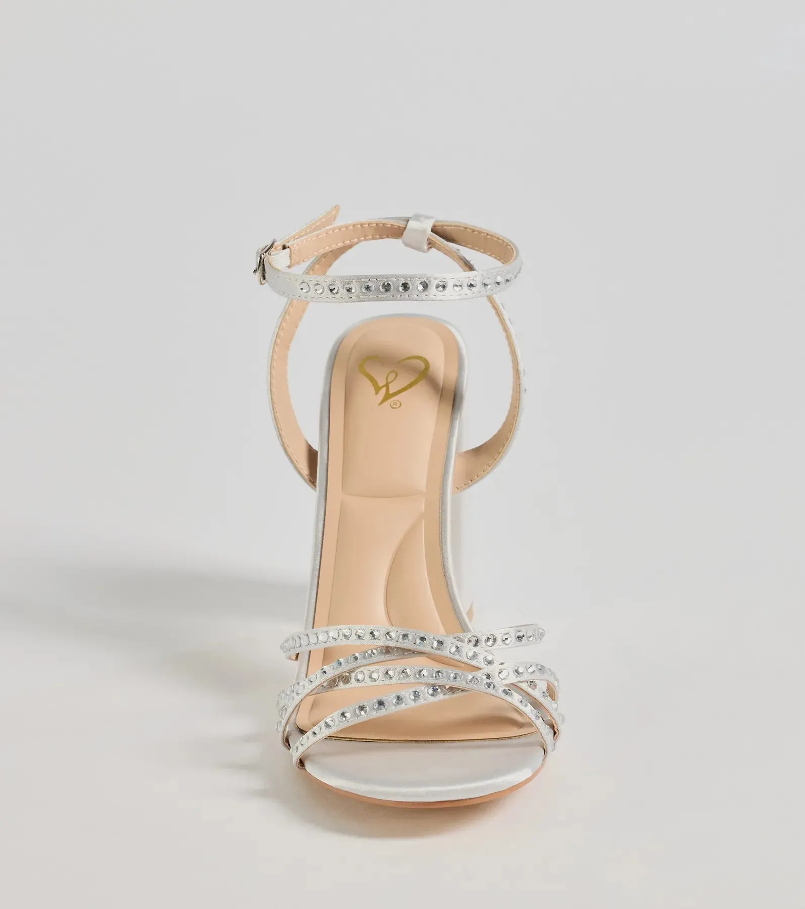 Step Out And Sparkle Rhinestone Strappy Block Heels sold by Windsor product image thumbnail 3