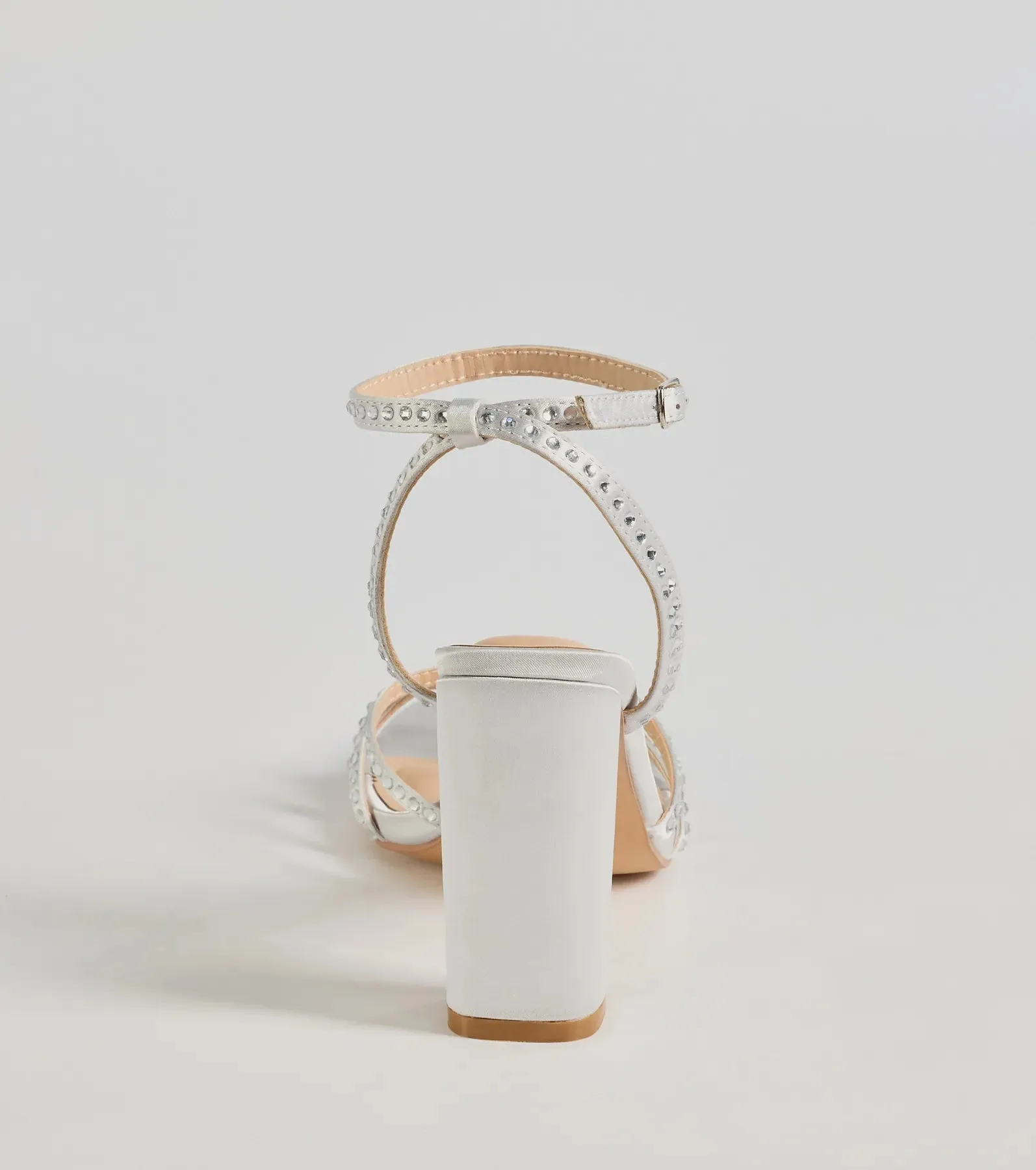 Step Out And Sparkle Rhinestone Strappy Block Heels sold by Windsor product image thumbnail 4