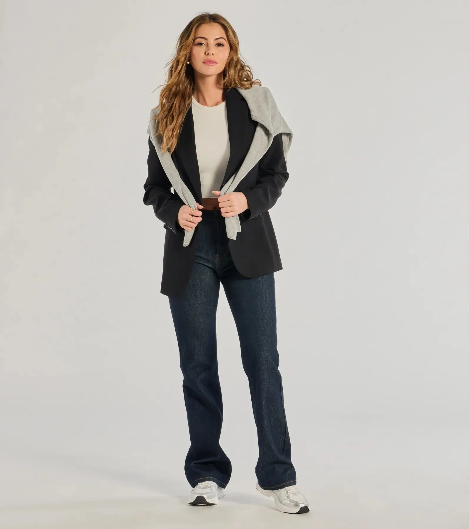 Elevated Chic High-Rise Straight Leg Denim Jeans sold by Windsor