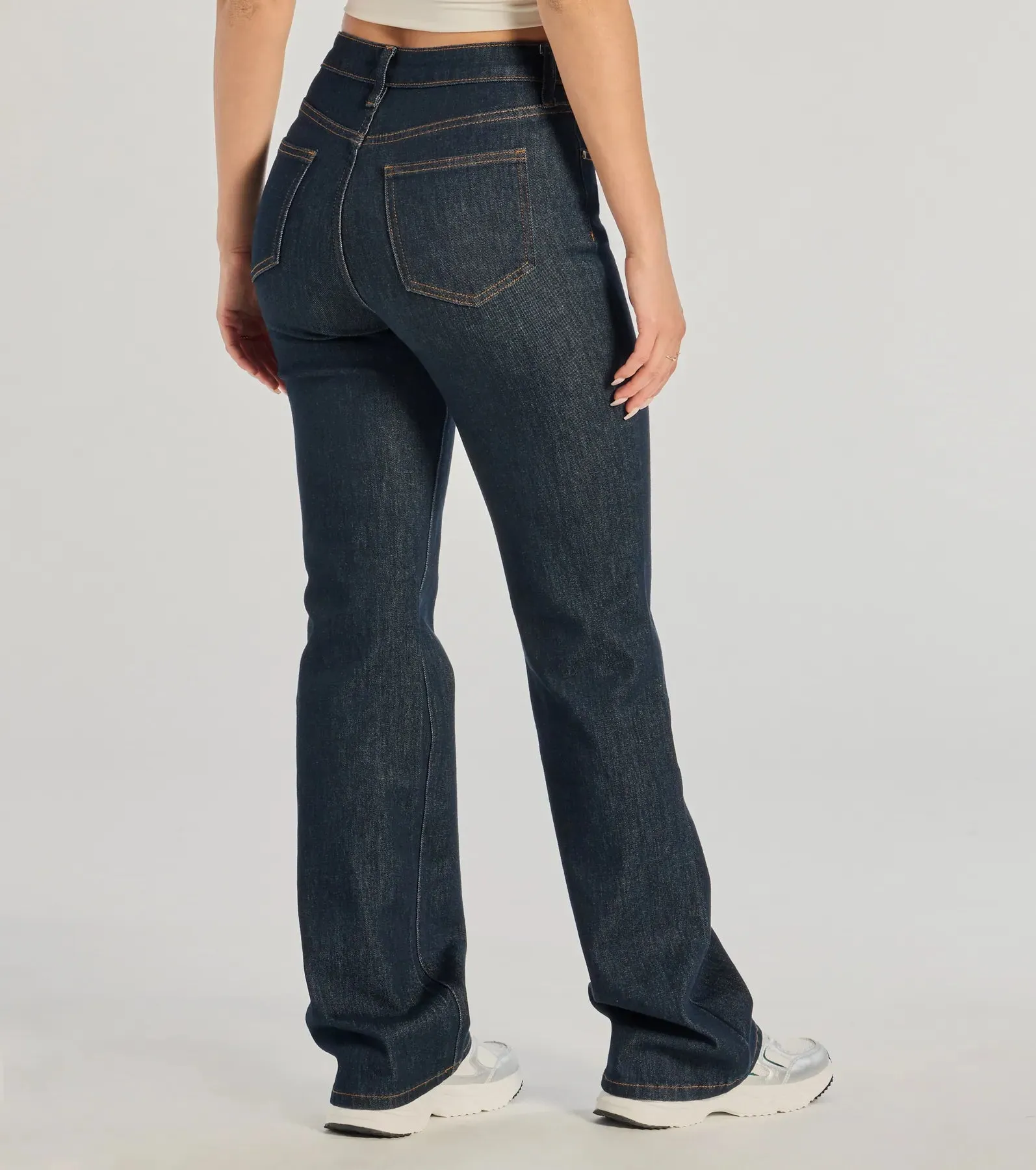 Elevated Chic High-Rise Straight Leg Denim Jeans sold by Windsor product image thumbnail 2
