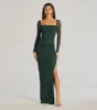 Ashlynn Long Sleeve Corset Slim Formal Dress sold by Windsor