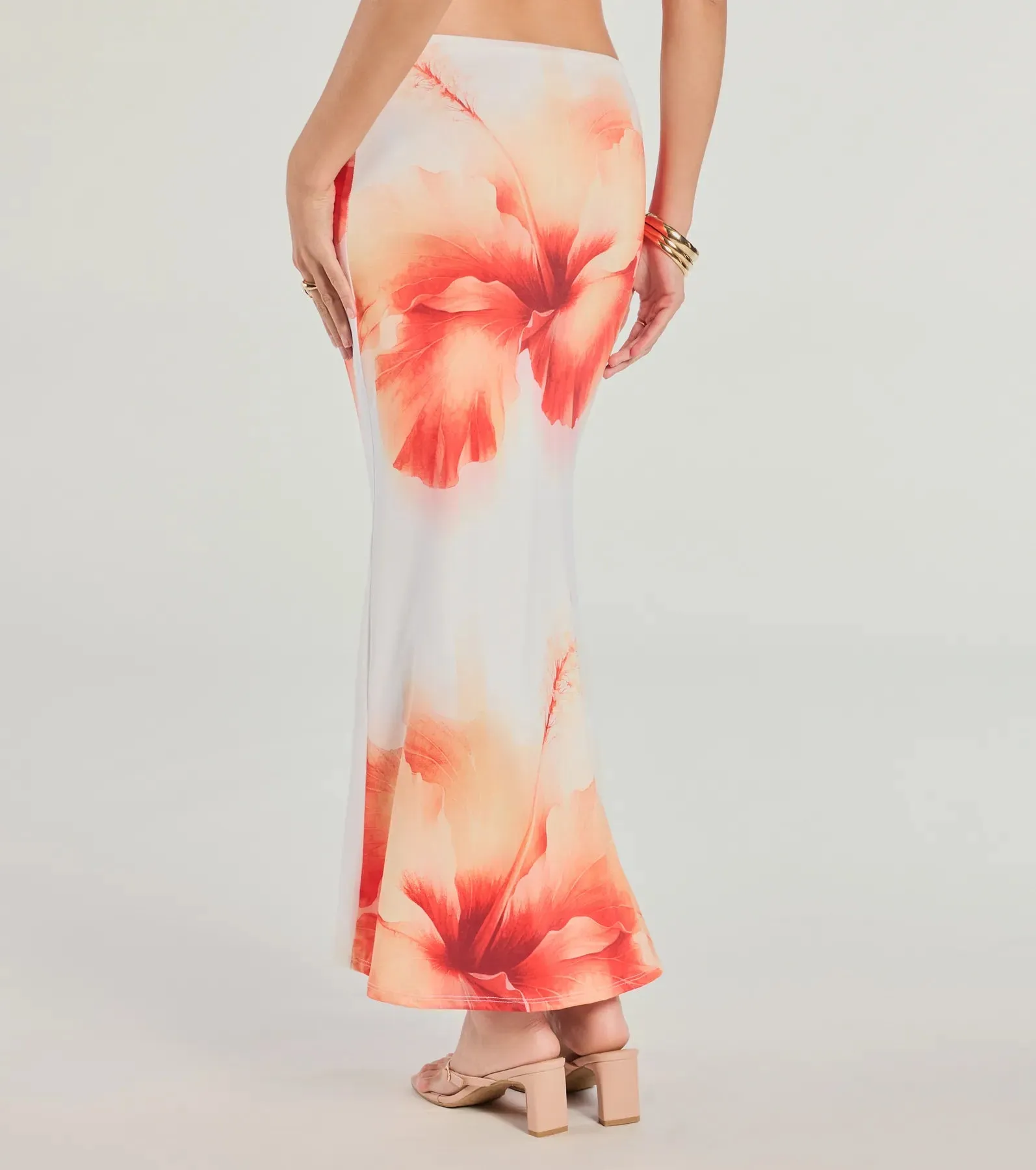 Outside The Lines Floral Print Maxi Skirt sold by Windsor product image thumbnail 2