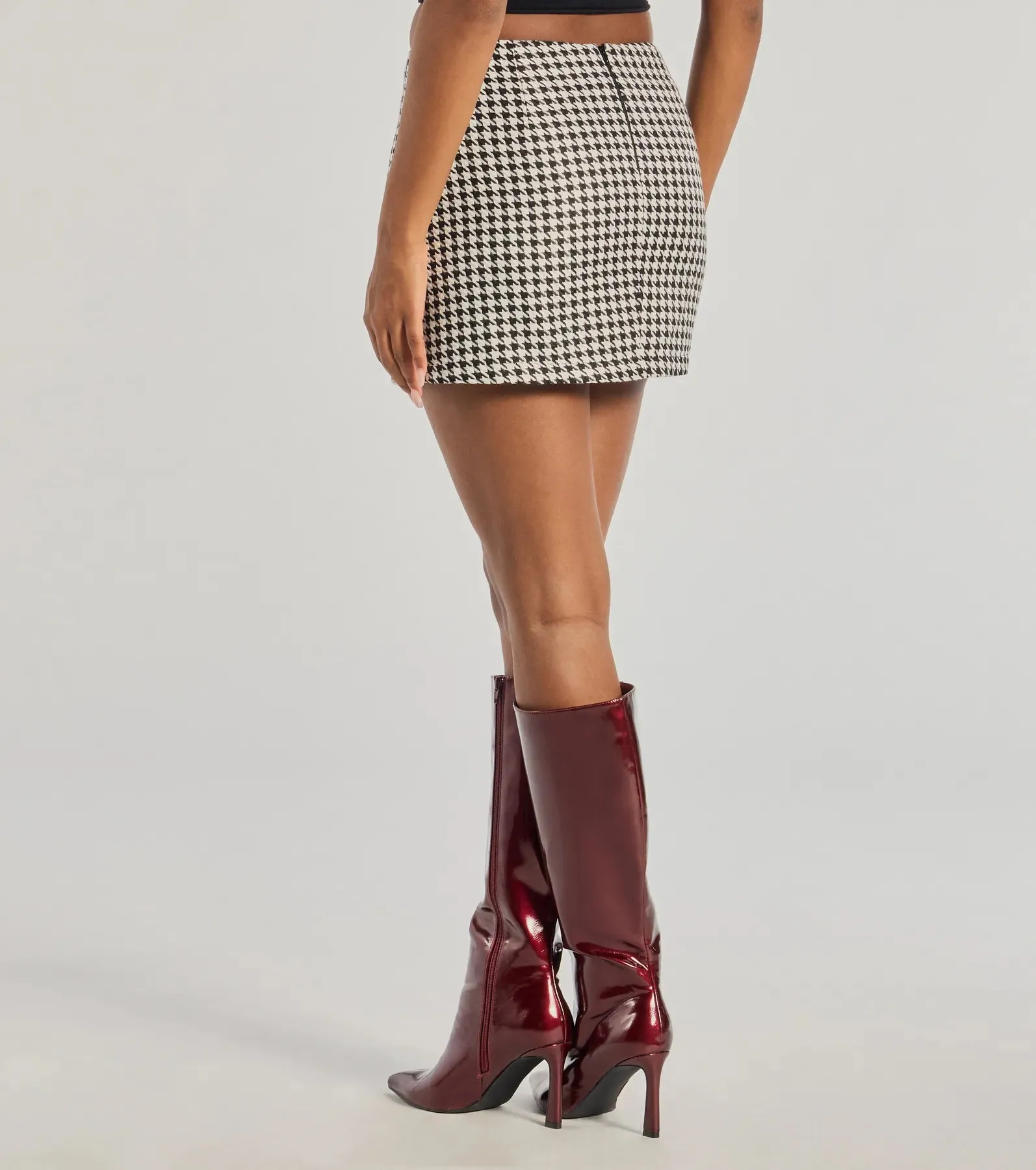 Icon Era Houndstooth Woven Mini Skirt sold by Windsor product image thumbnail 2