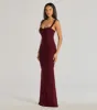Morgana Lace-Up Ruched Mermaid Dress sold by Windsor