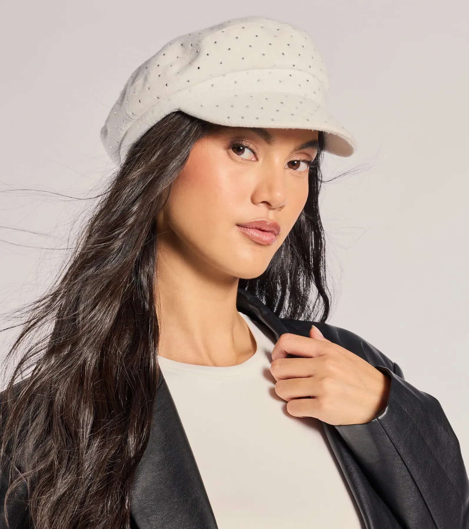 Glam Aura Rhinestone Cabby Hat sold by Windsor product image thumbnail 3