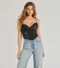 Chance For Romance Satin Floral Bustier sold by Windsor