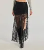 Keep A Secret Lace Slit Maxi Skirt sold by Windsor