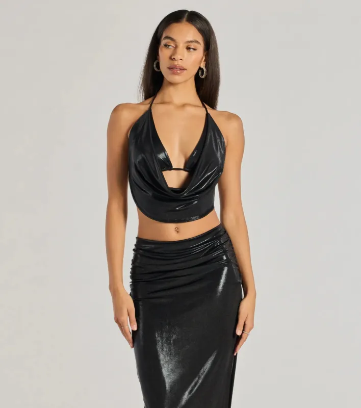 Sultry Does It Halter Neck Crop Top sold by Windsor