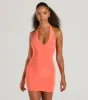 Sultry Moves Plunging Halter Bodycon Mini Dress sold by Windsor