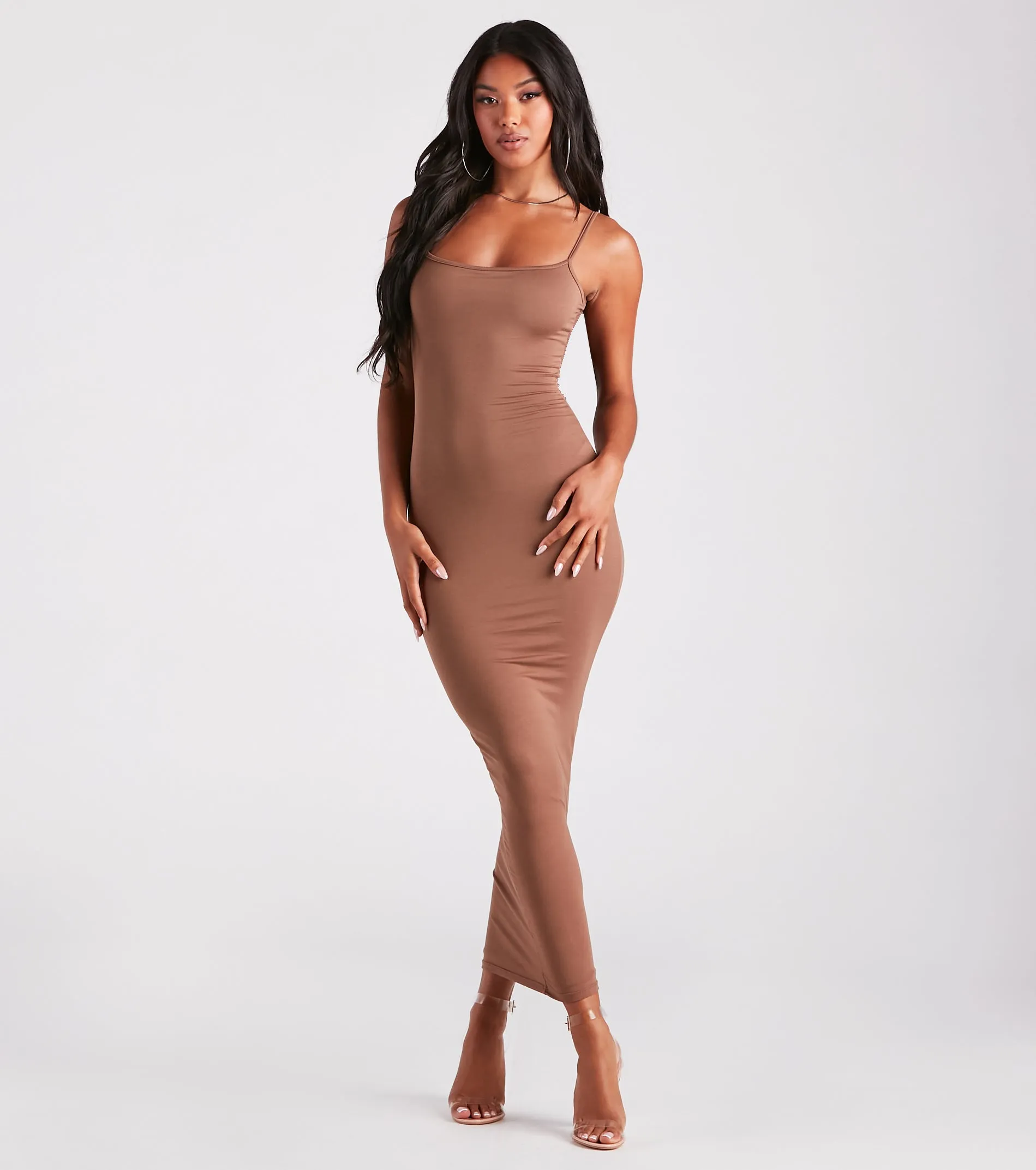 CLEARANCE - In Plain Sight Smooth Knit Maxi Dress sold by Windsor