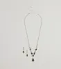 Bold Beauty Teardrop Rhinestone Necklace Set sold by Windsor