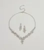 Time To Shine Faux Pearl And Teardrop Rhinestone Necklace Set sold by Windsor