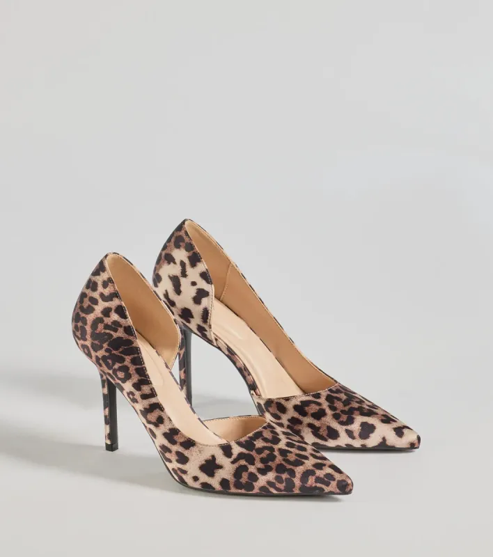 Roaring Glam Leopard Print Stiletto Pumps sold by Windsor