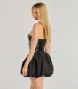 Party Queen Sequin Strapless Bubble Hem Skater Dress sold by Windsor