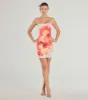 Bold Vibe Floral Print Strapless Bodycon Mini Dress sold by Windsor