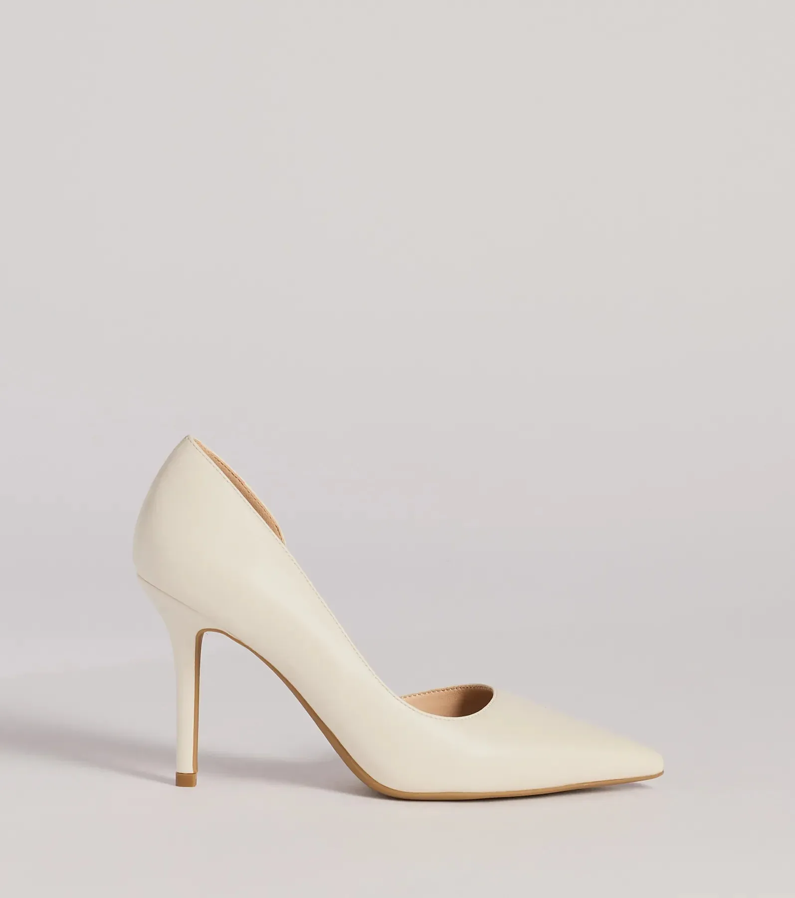Classic Sleek Faux Leather Cutout Pumps sold by Windsor product image thumbnail 2