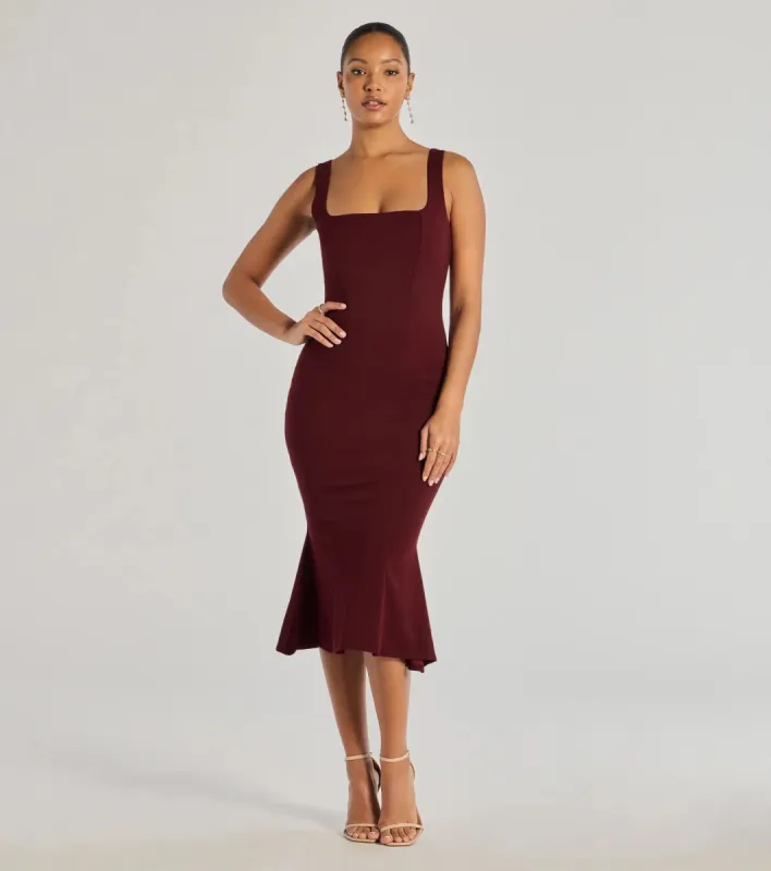 Timelessly Chic Sleeveless Flared Midi Dress sold by Windsor