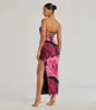 Floral Passion Sleeveless Lace-Up Maxi Dress sold by Windsor