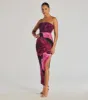 Floral Passion Sleeveless Lace-Up Maxi Dress sold by Windsor