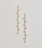 Sparkling Elegance Faux Pearl And Rhinestone Linear Earrings sold by Windsor