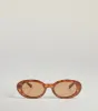 Golden Hour Tortoiseshell Oval Sunglasses sold by Windsor