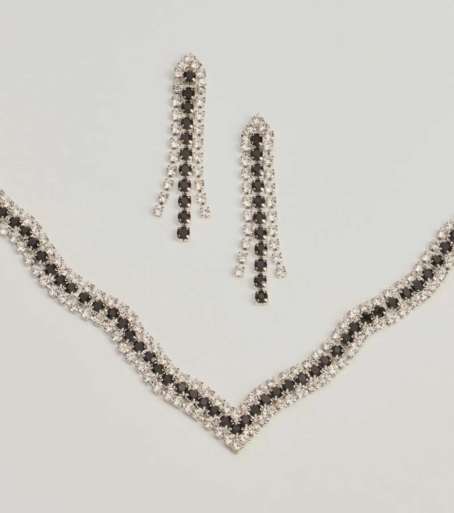 Cover Me In Luxe Colored Rhinestone Necklace Set sold by Windsor product image thumbnail 2