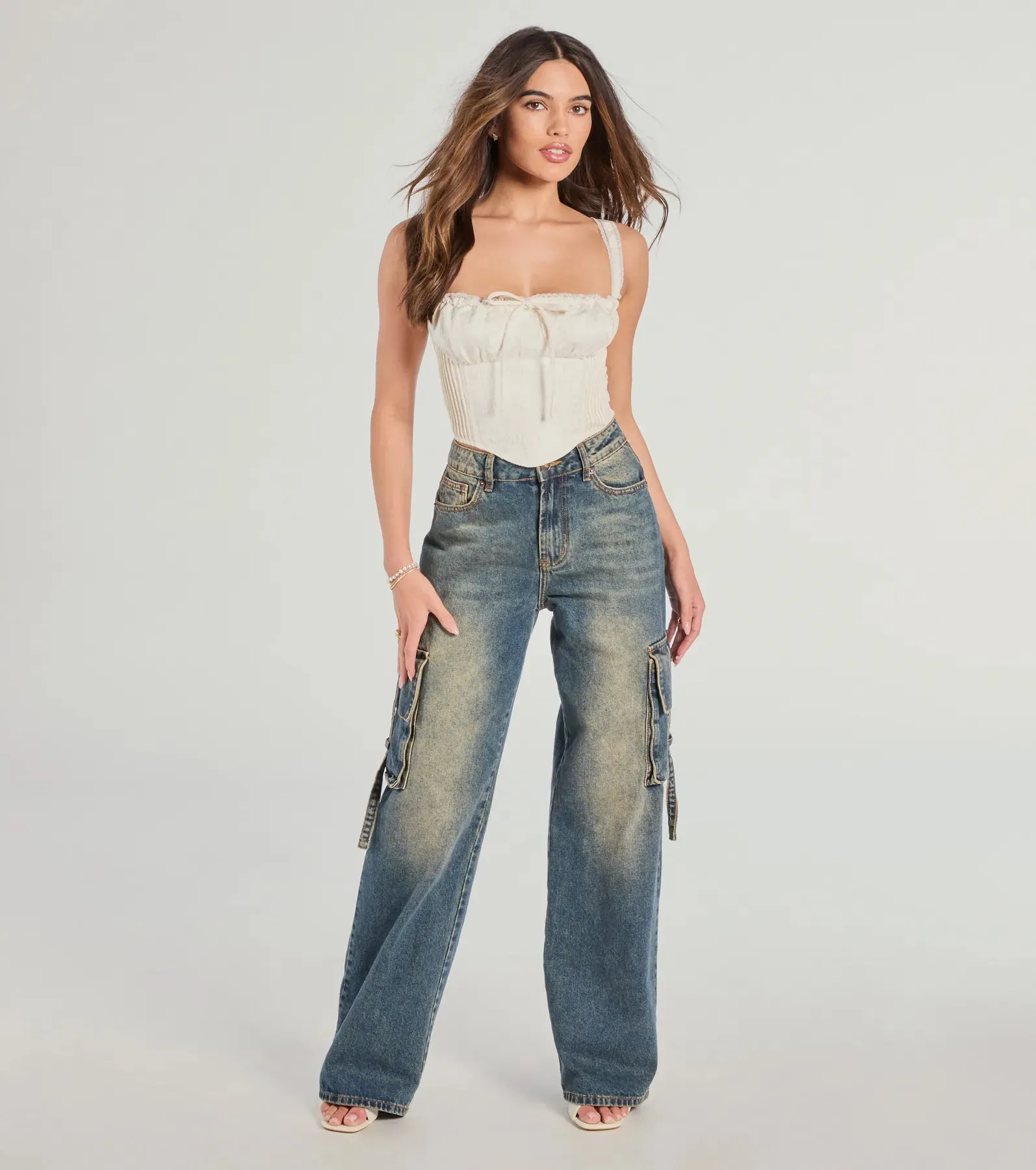 Flirty Allure Satin Jacquard Bustier Top sold by Windsor product image thumbnail 3