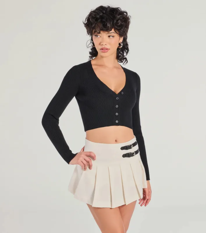 Chic Mood Pleated Belted Skort sold by Windsor