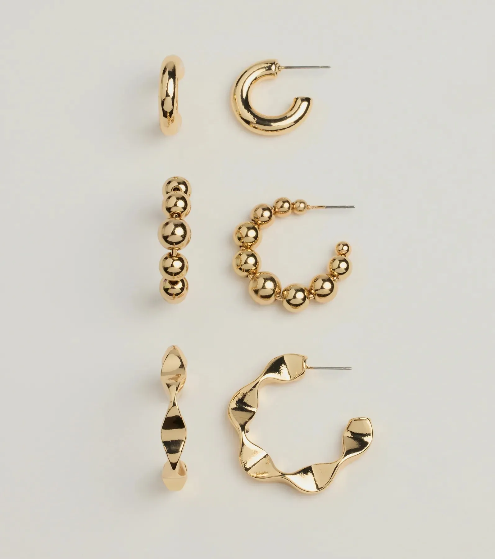 Bold Radiance Three-Pack Hoop Earrings Set sold by Windsor