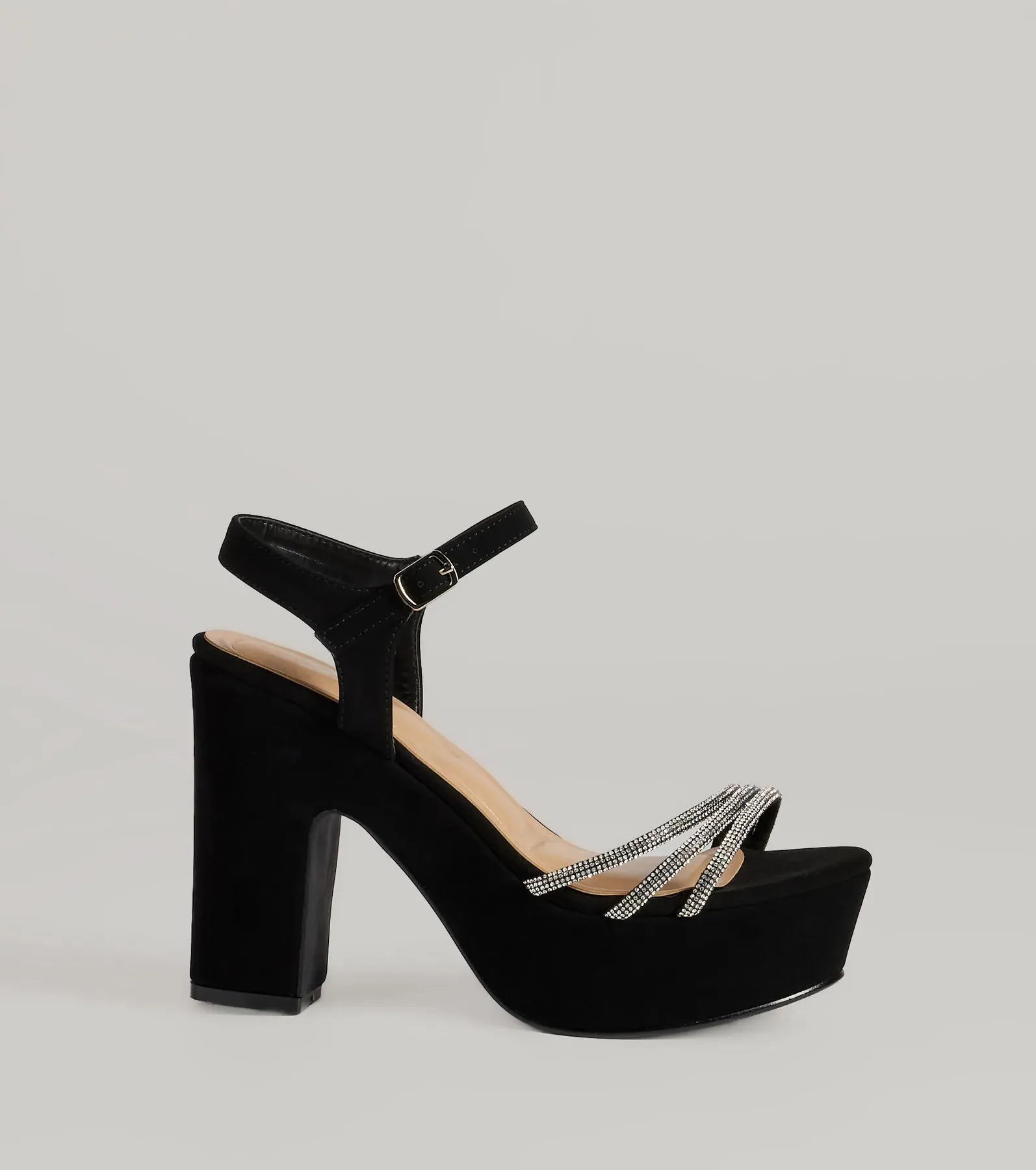 Dazzling Spotlight Rhinestone Platform Heels sold by Windsor product image thumbnail 2