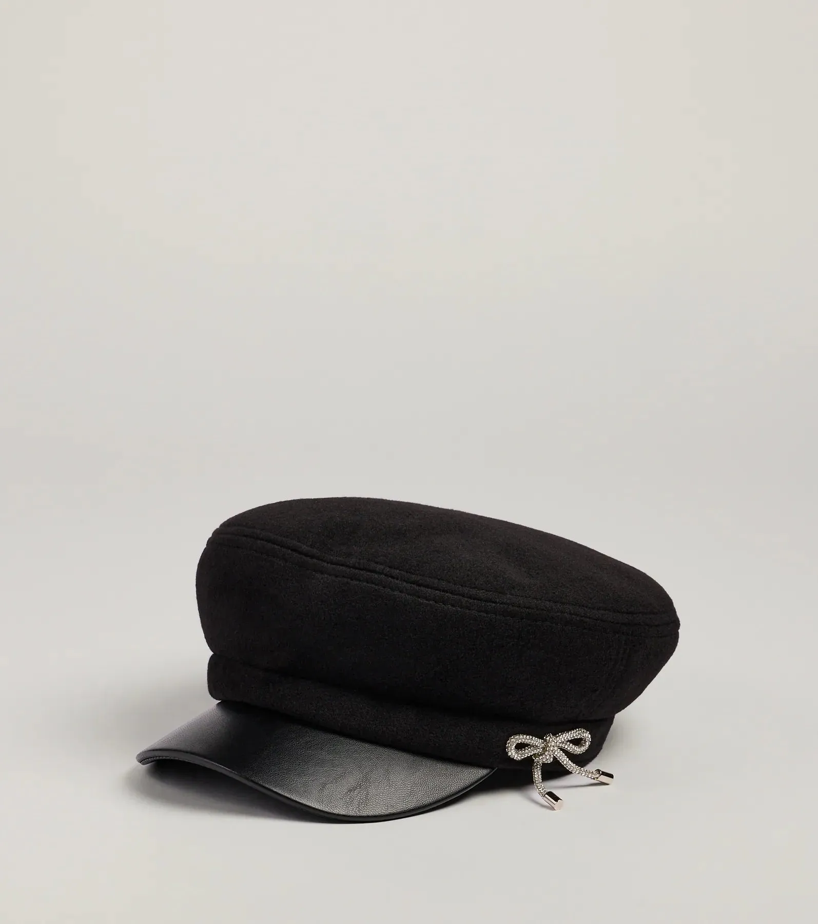 Glam In The City Rhinestone Bow Cabbie Hat sold by Windsor