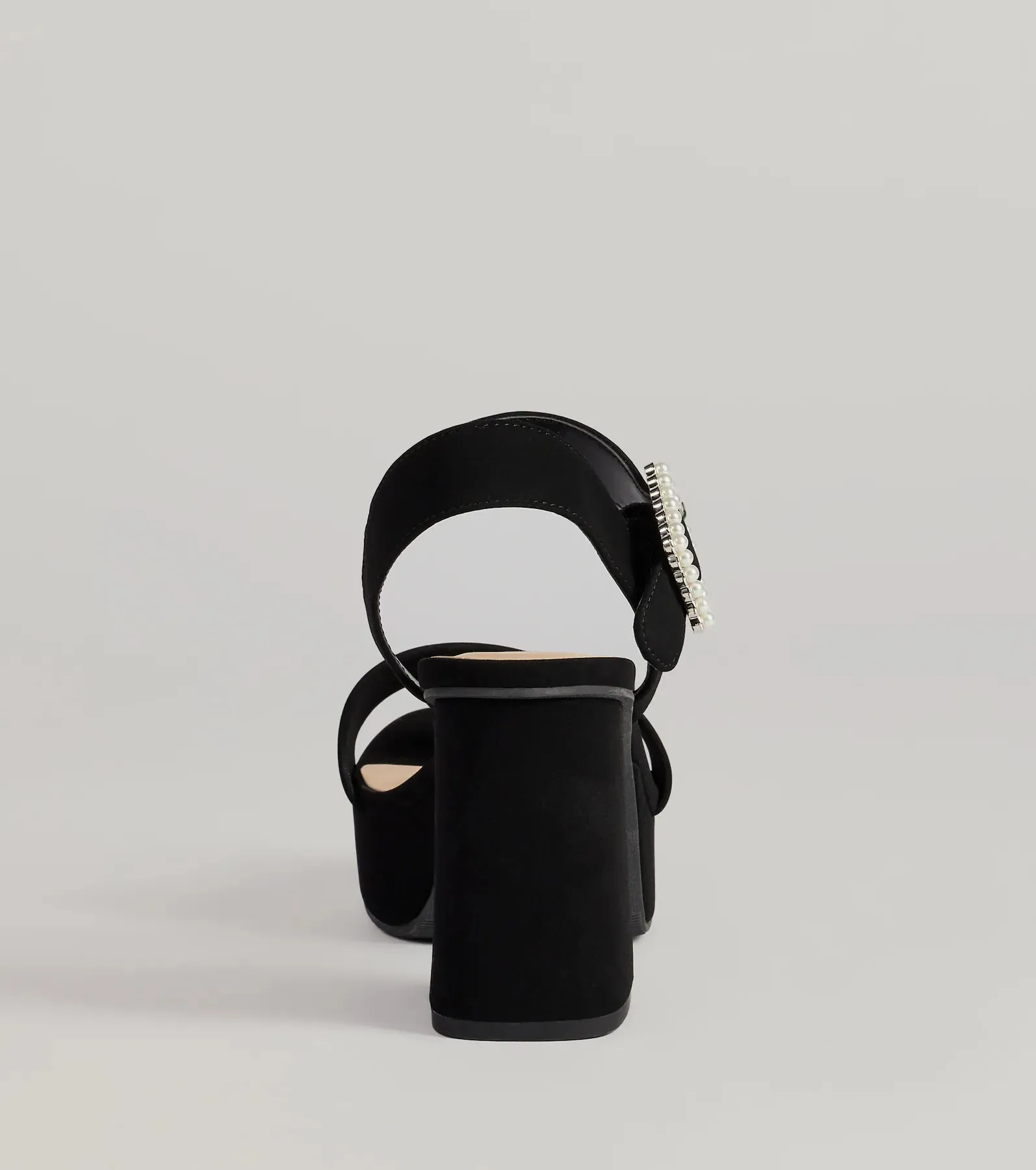 Dazzling Grace Faux Pearl Platform Heels sold by Windsor product image thumbnail 4