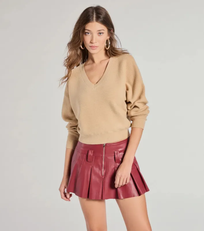 Classic Fave Ribbed Knit V-Neck Sweater sold by Windsor