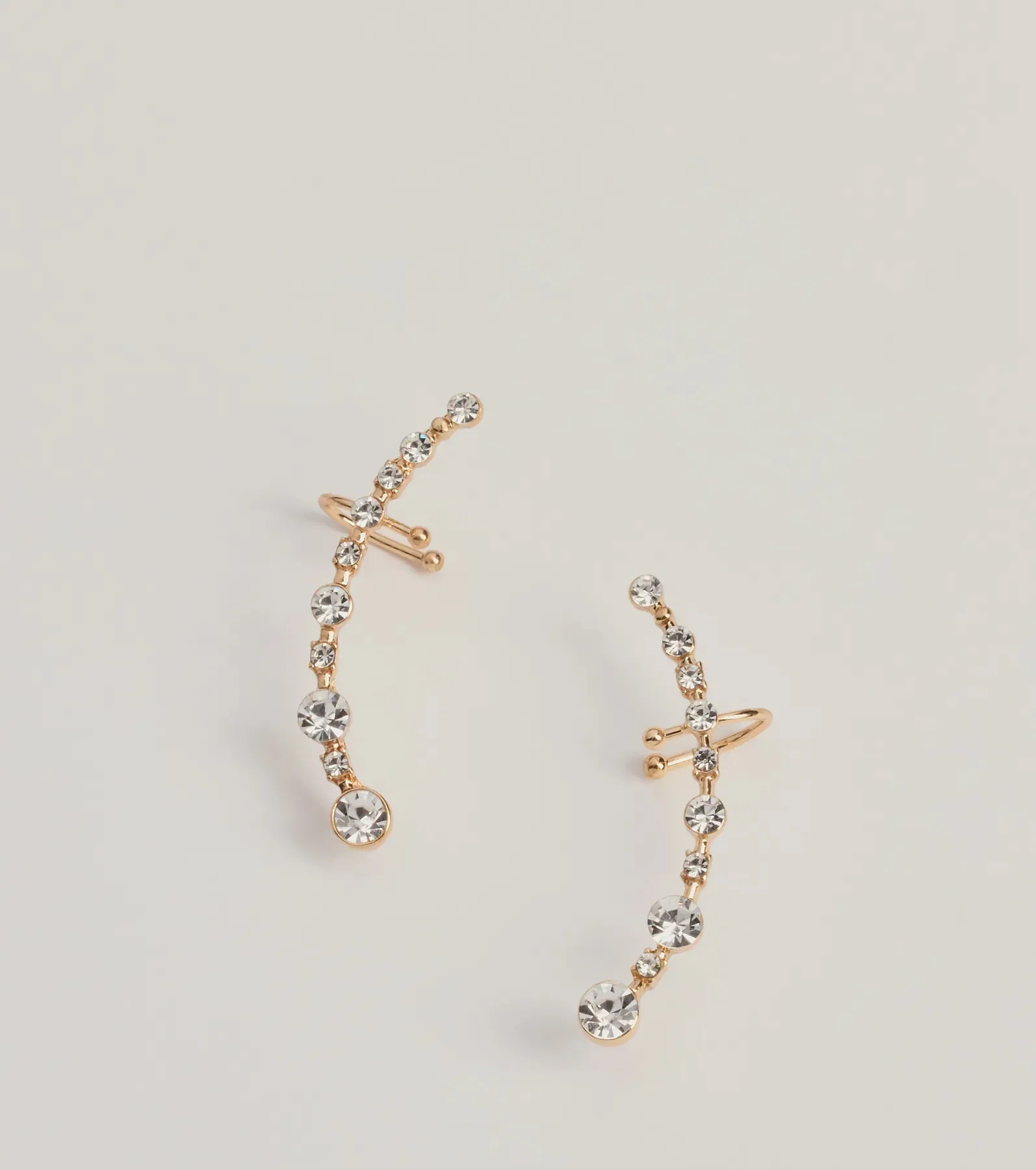 Gorgeous Glam Rhinestone Ear Crawler Set sold by Windsor