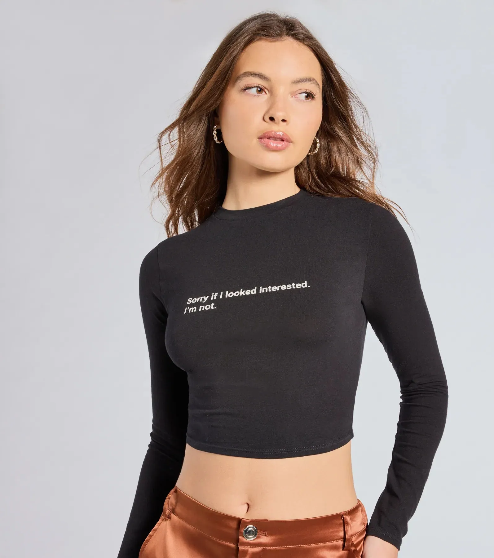 Sorry If I Looked Interested Graphic Tee sold by Windsor product image thumbnail 4