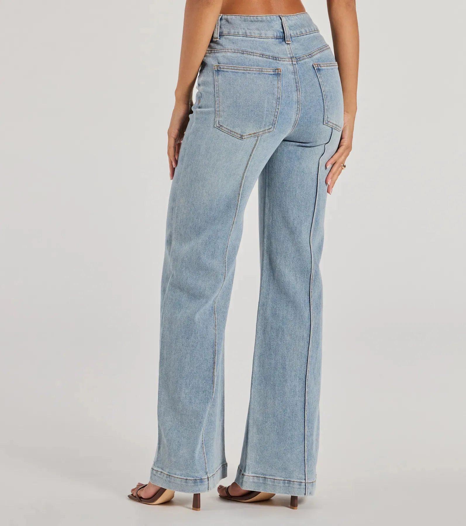 Stylish Refresh High-Rise Wide-Leg Denim Jeans sold by Windsor product image thumbnail 2