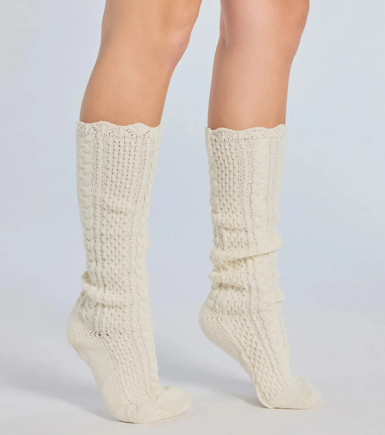 Cute Essentials Cable Knit Knee High Socks sold by Windsor product image thumbnail 2