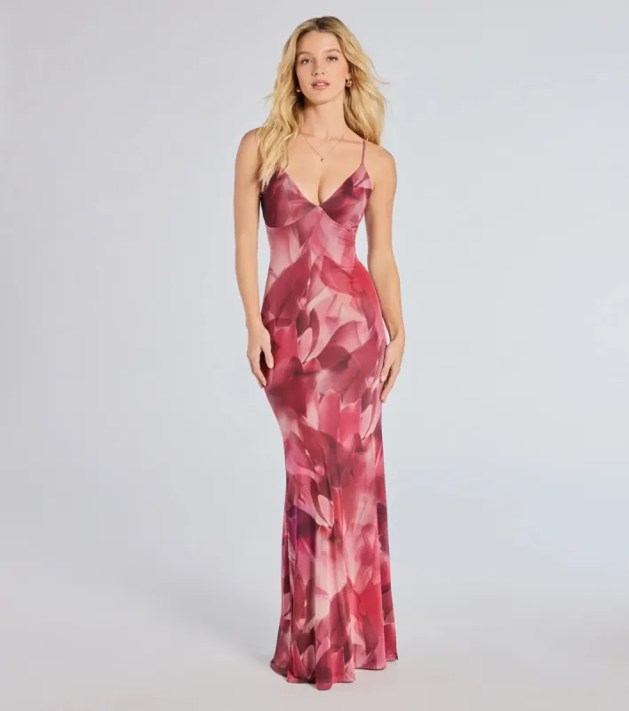 Paradise Beauty Floral Mesh Maxi Dress sold by Windsor